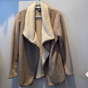 Tan Sherpa Cardigan
